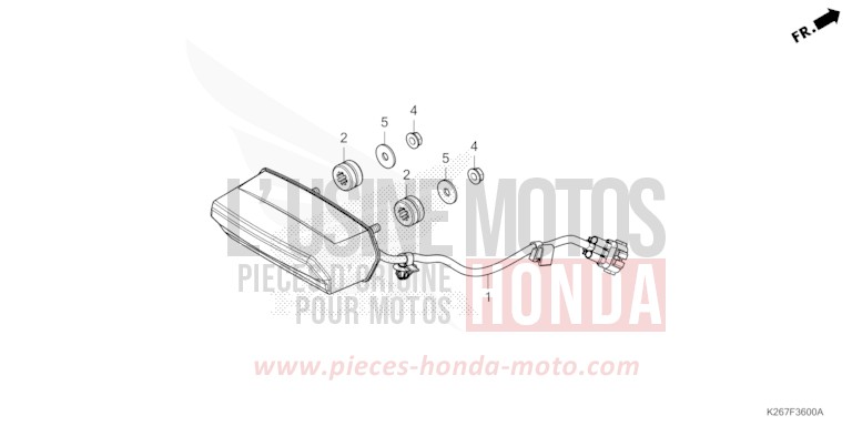 HECKLEUCHTE von MSX GROM A FORCE SILVER METALLIC (NH411) von 2021